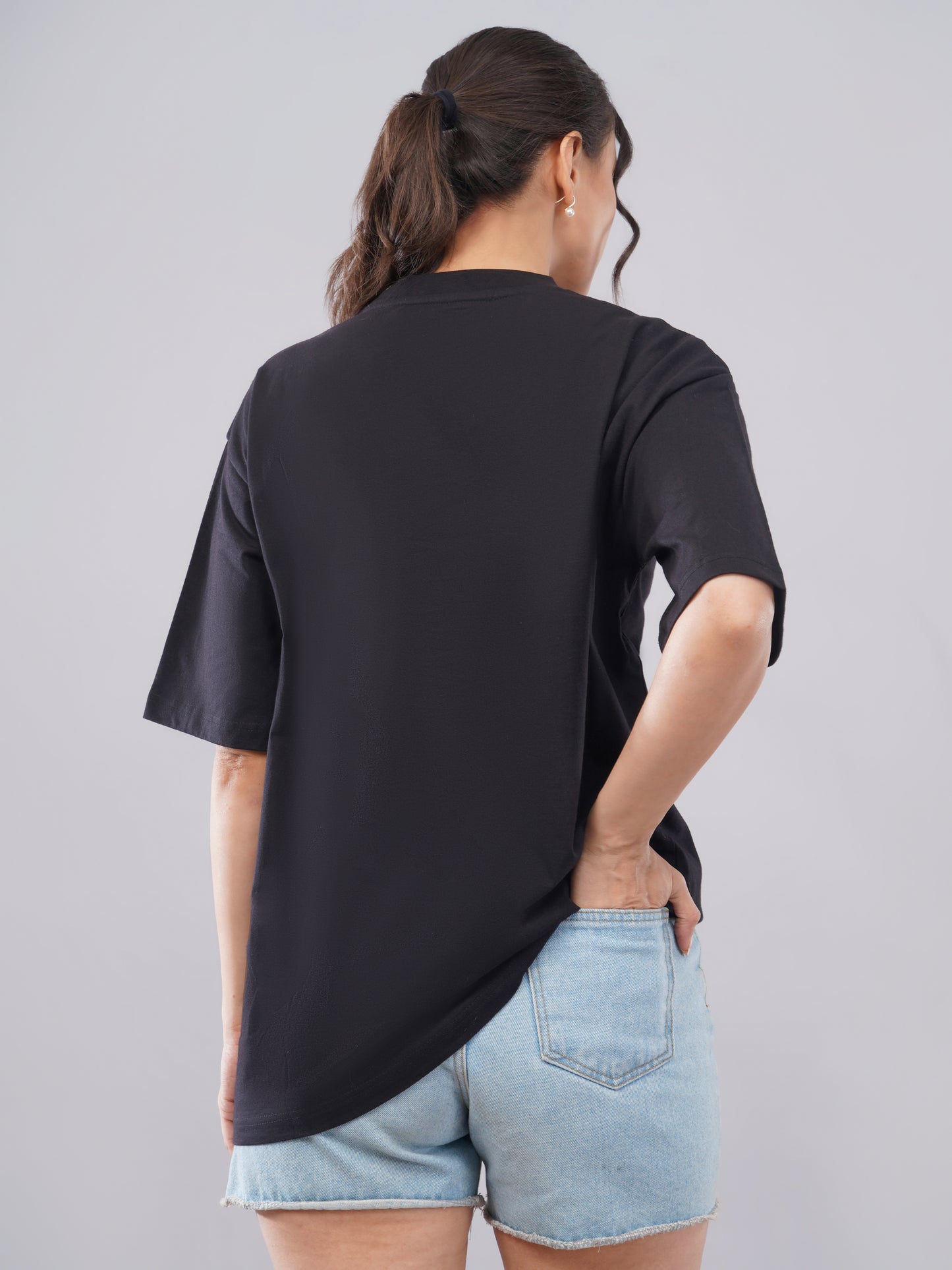 “Hopeless” Women’s Oversized Tee – Midnight Black