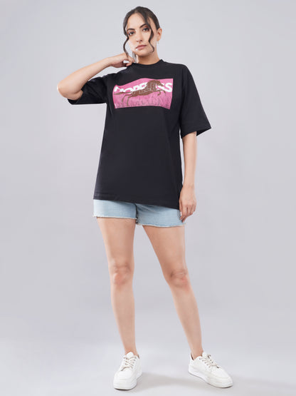 “Hopeless” Women’s Oversized Tee – Midnight Black
