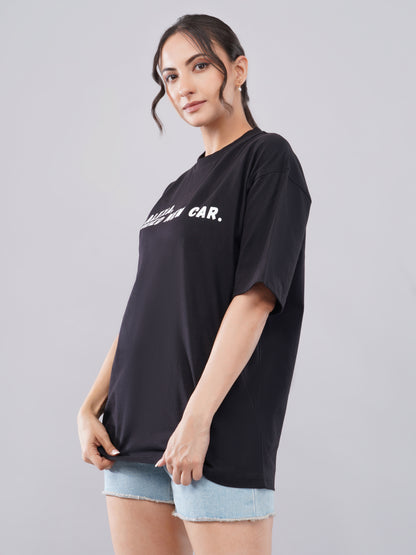 “New Whip” Women’s Oversized Tee – Jet Black Edition