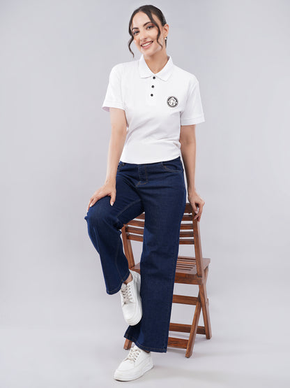 Women’s Classic Polo Tee – Arctic White