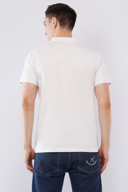 Men’s Classic Polo Tee – Arctic White
