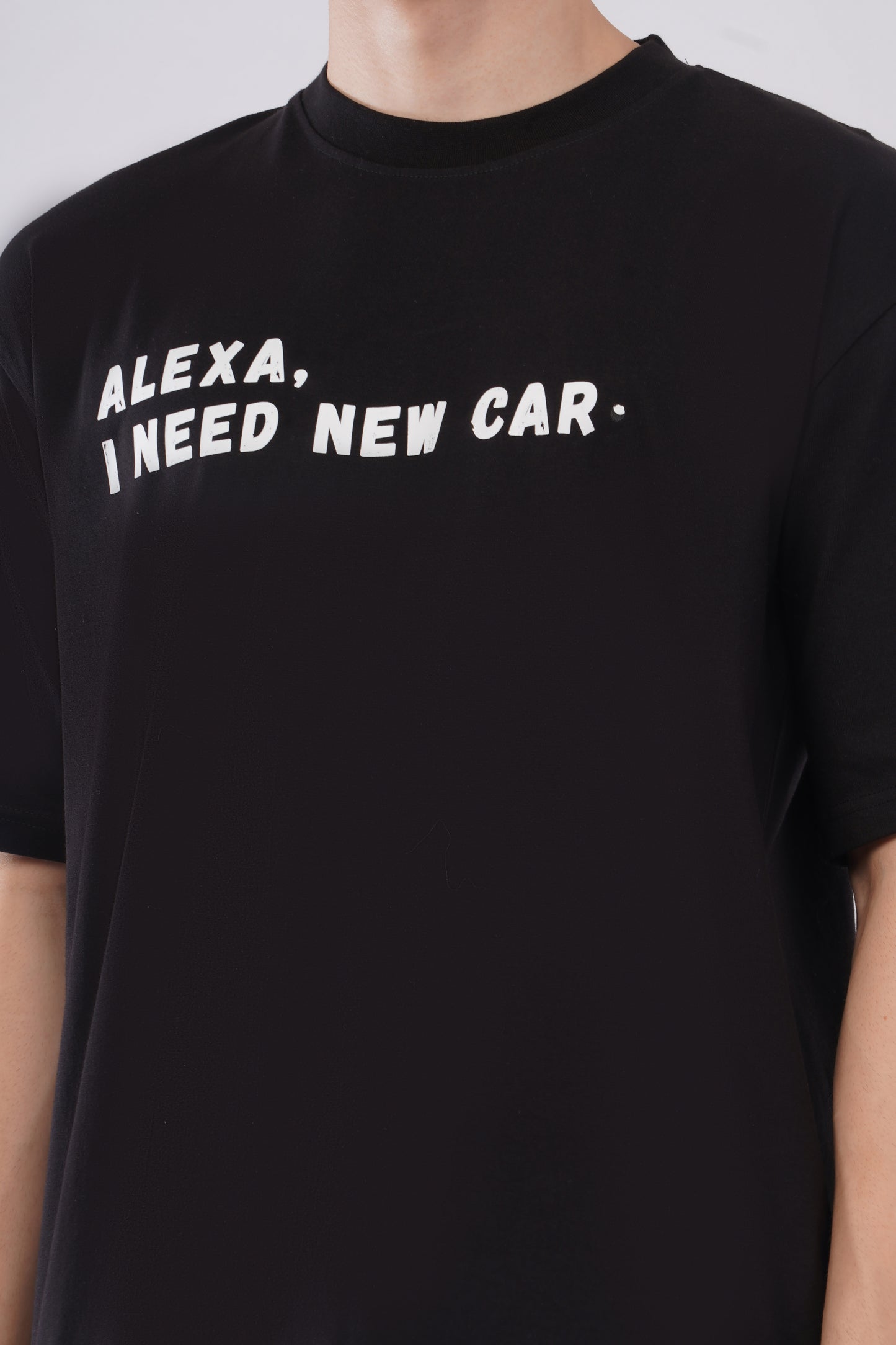 “New Whip” Men’s Oversized Tee – Jet Black Edition